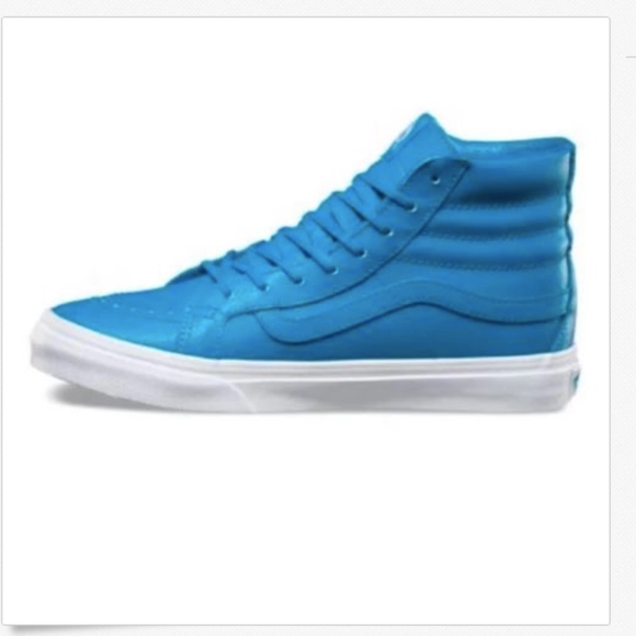 vans neon blue